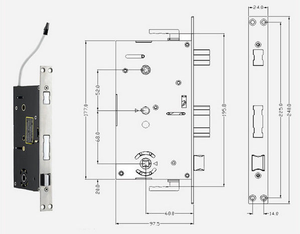 Hotel Lock System Installation diagram