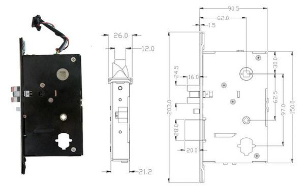 Hotel Lock System--JYC-LH218E Installation diagram(2)