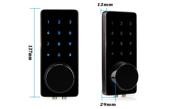 Bluetooth lock size chart