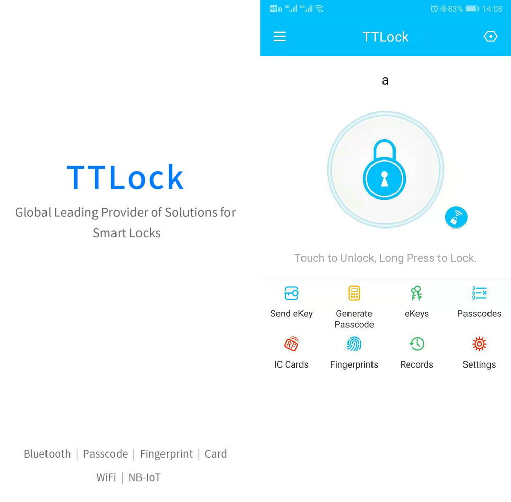 TTLOCK software interface