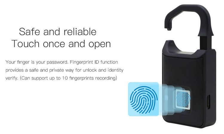 Padlock-JYP-F14 Fingerprint UnLock