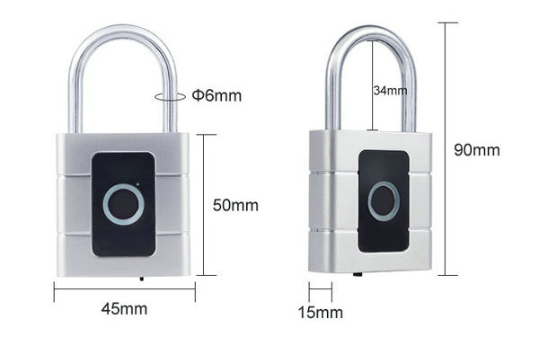 Padlock JYP-F17 Size