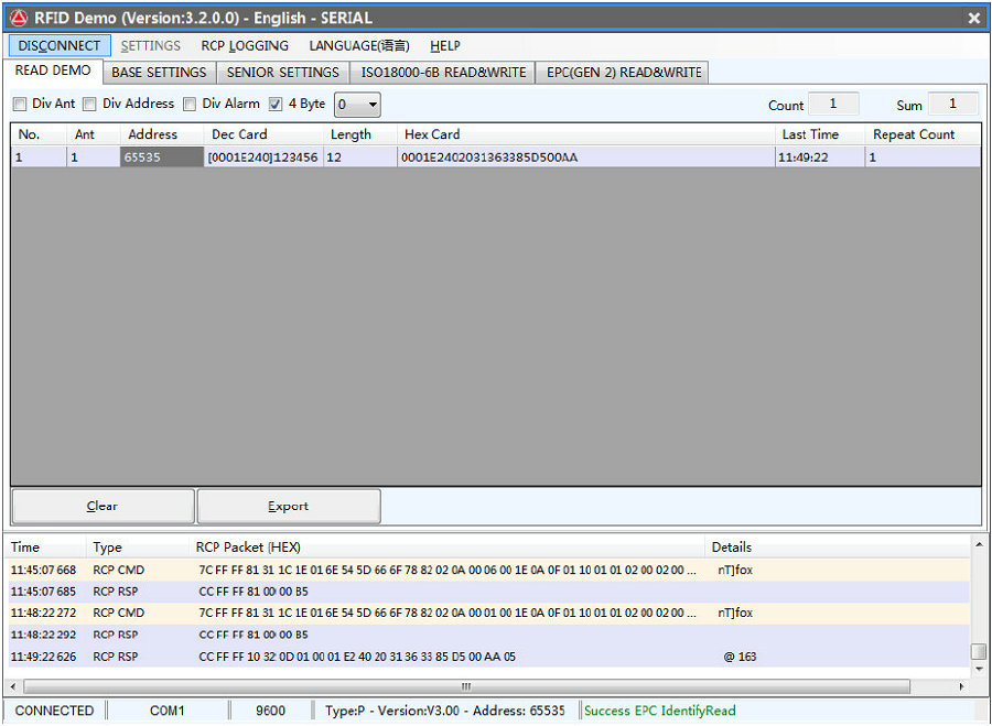 UHF software Access Control System tags