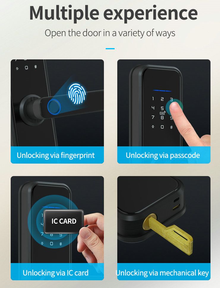 JYF-T2019X Tuya WIFI Lock Door opening method