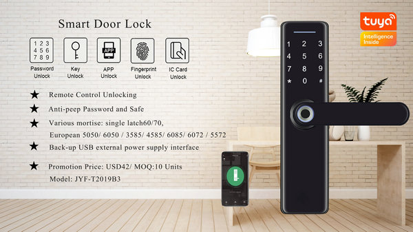 JYF-T2019B3 WIFI TUYA Lock parameter