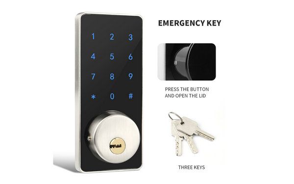 JYL-S220BTY WIFI TUYA Lock EMERGENCY KEY