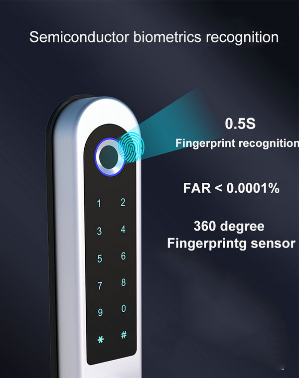JYF-E04P WIFI TUYA Lock Semiconductor biometrics recognition