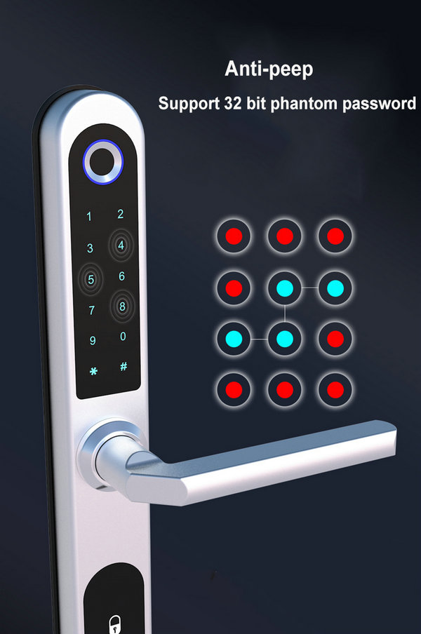 JYF-E04P WIFI TUYA Lock Anti-peep Support 32 bit phantom password