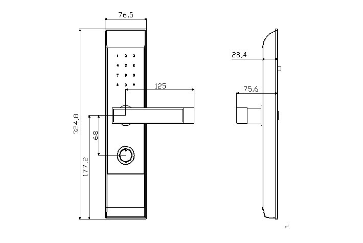 Hotel Lock System JYL-LH2019E