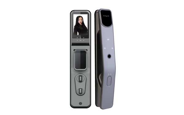 Face recognition fingerprint smart door lock with camera