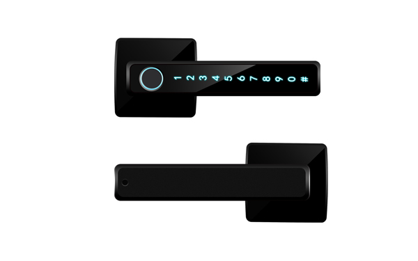 fingerprint handle door lock 60/70mm Deadbolt password smart door lock with TTlock Tuya App